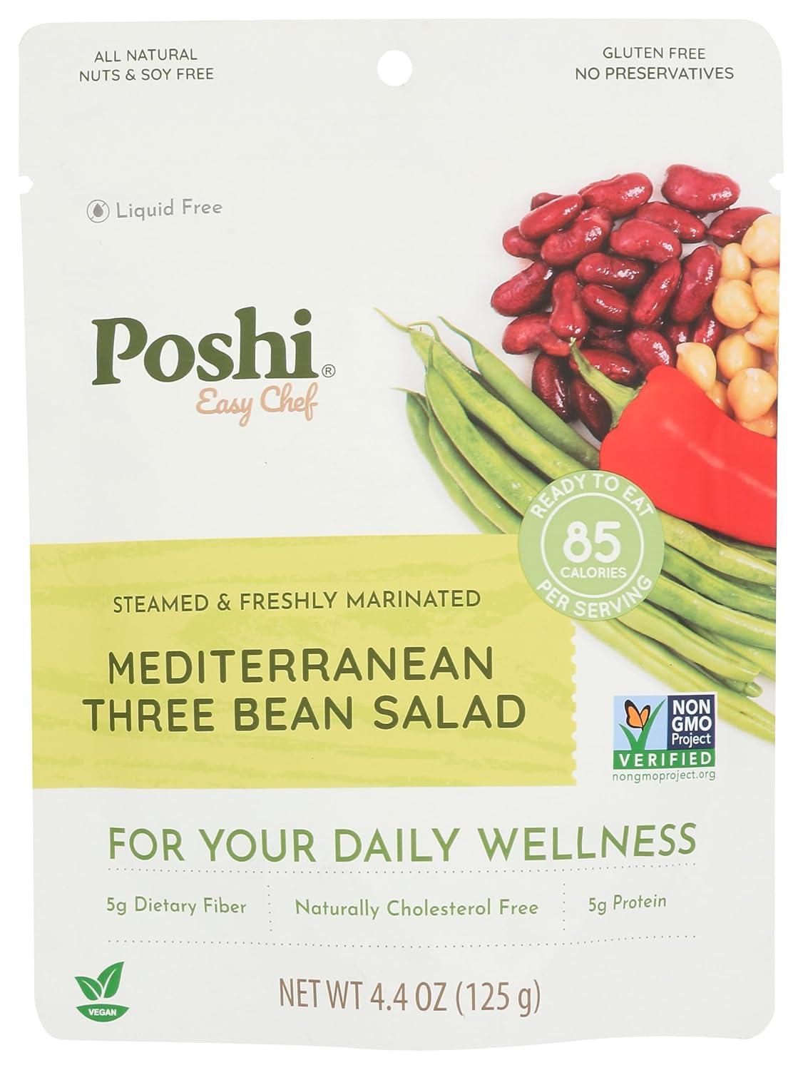 Poshi,-Salad-Three-Bean-Mediterranean,-4.4-Ounce-----------327