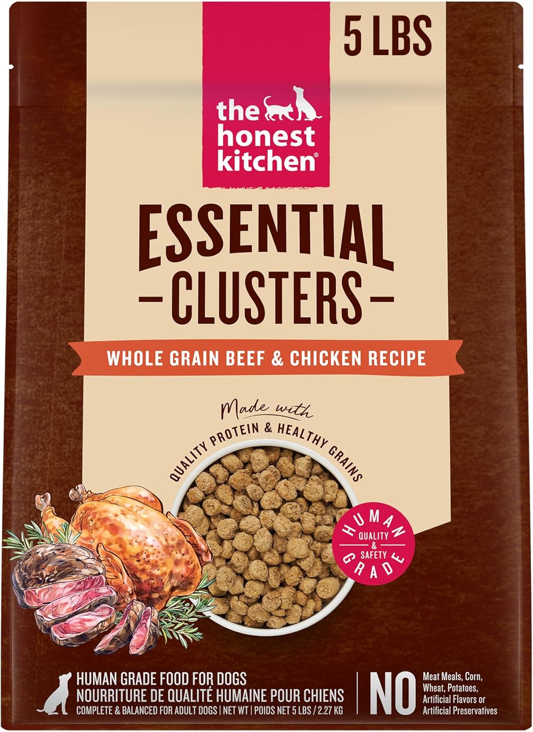 The-Honest-Kitchen-Human-Grade-Essential-Clusters-Dry-Dog-Food,-Whole-Grain-Beef-1600