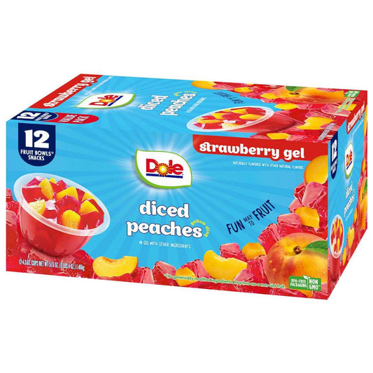 Dole-Fruit-Bowls-Peaches-in-Strawberry-Flavored-Gel-Snacks,-4.3oz-12--Total-Cups,-Gluten-Dairy-1748