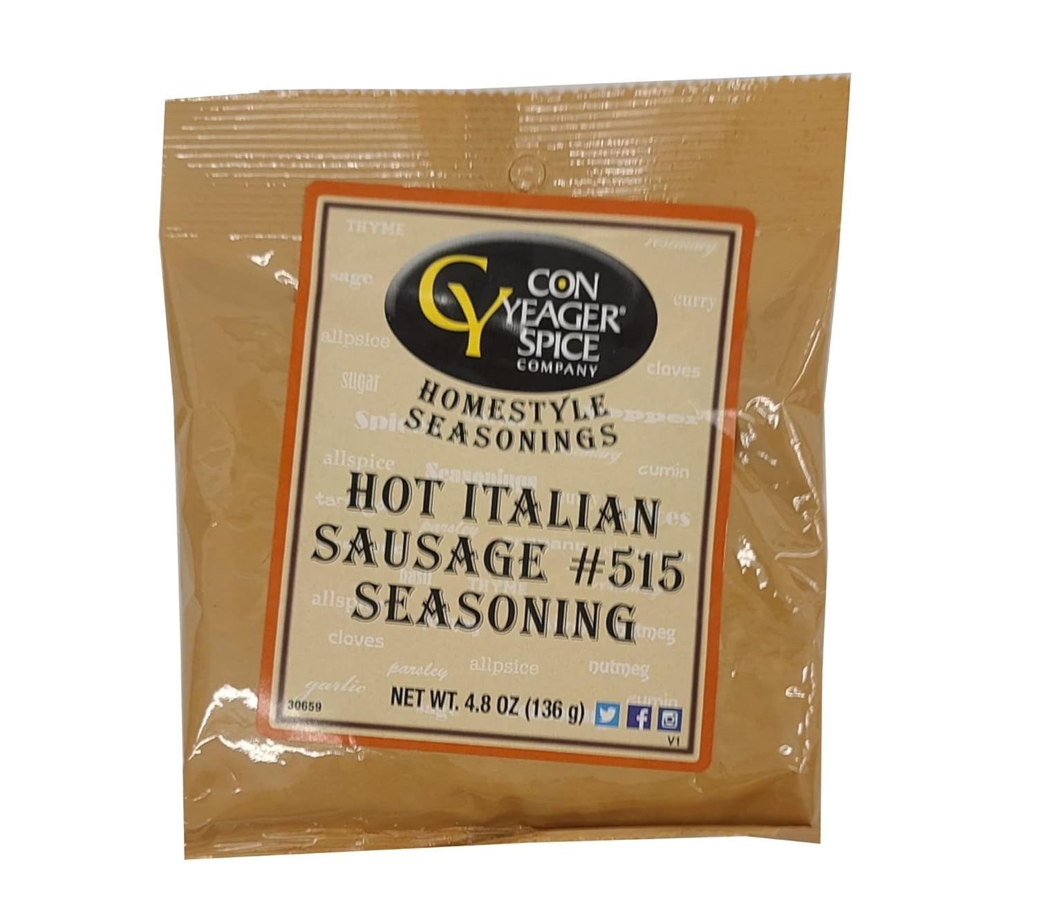 Con-Yeager-Especias-Salchicha-italiana-caliente-515-Condimento-4.8oz-#30659---803