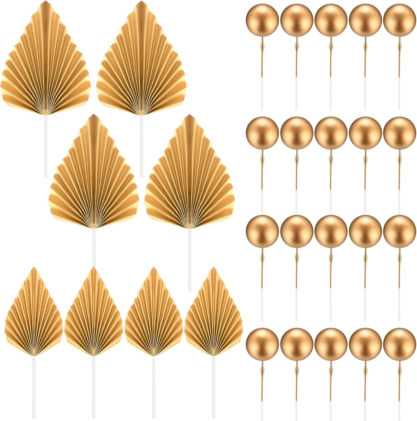 20-Pcs-Gold-Balls-Cake-Toppers,-8-Pcs-Gold-Palm-Leaves-Cake-Foam-Paper-139