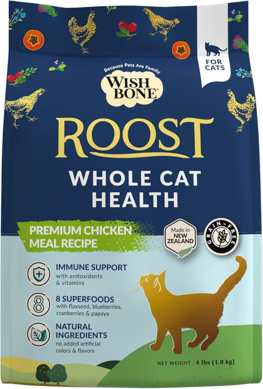 Wishbone-Roost-New-Zealand-Chicken,-Gluten-Free,-Grain-Free-Dry-Cat---Chicken-Cat332