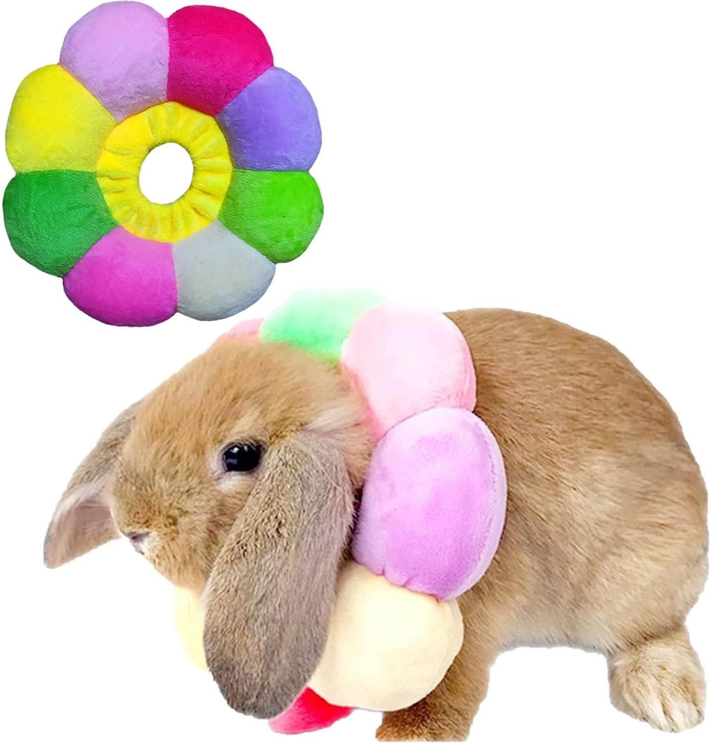 Rabbit-Cat-Cone-Collar-Soft,Adjustable-Cat-Recovery-Wound-Healing-Accessory,Cats-Cones-to-Stop-947