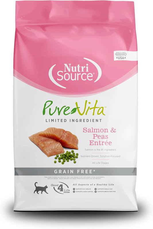 NutriSource-Pure-Vita-Grain-Free-Cat-Food,-Salmon-and-Peas,-12LB------850