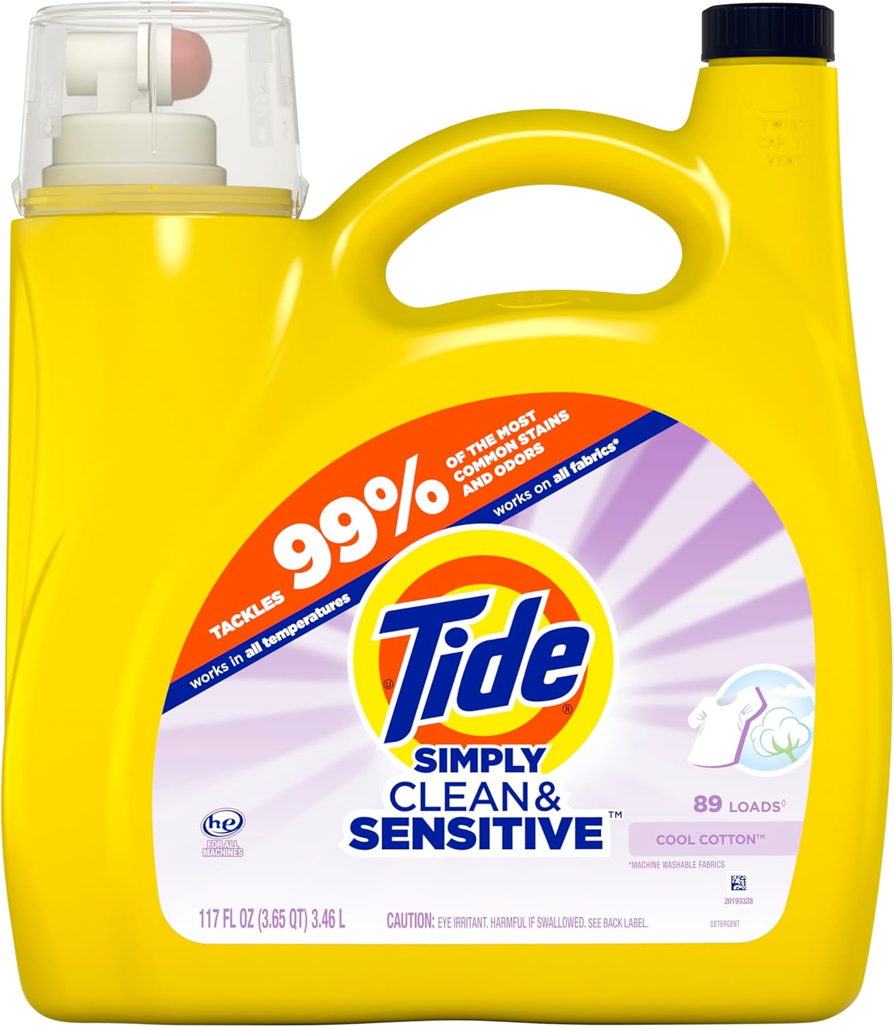 Tide-Simply-Clean-&-Sensitive-Liquid-Laundry-Detergent,-Cool-Cotton-Scent,-89-1675