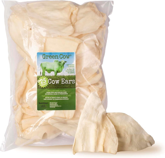 GreenCow-1-Natural-Real-Cow-Ears-(25-Pack)-Prime-Dog-Chews,-5-59