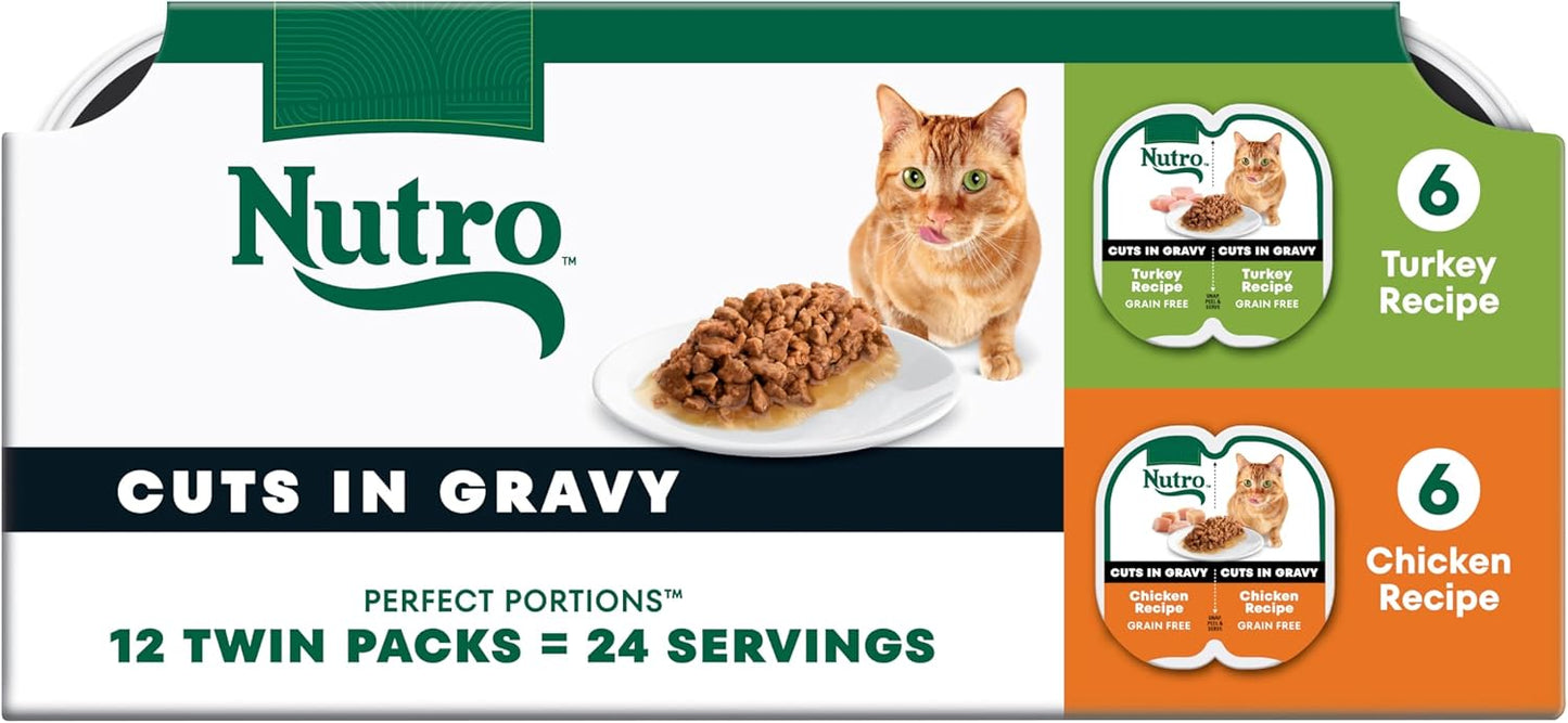 Nutro-Perfect-Portions-Wet-Cat-Food-Cuts-in-Gravy-Variety-Pack,-oz.-Trays-Count,1390