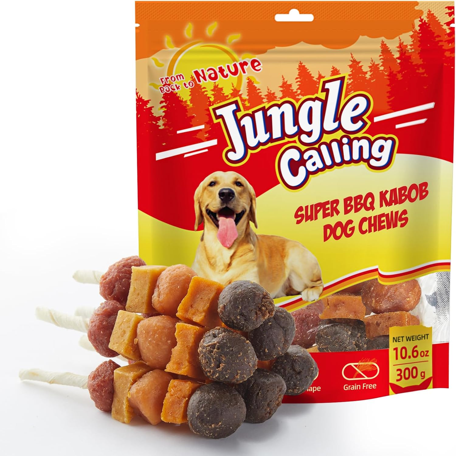 Jungle-Calling-Dog-Treats,-Multi-Flavor-Kabob-Dog-Snacks,-Edible-Dog-Kabobs,-with-2696