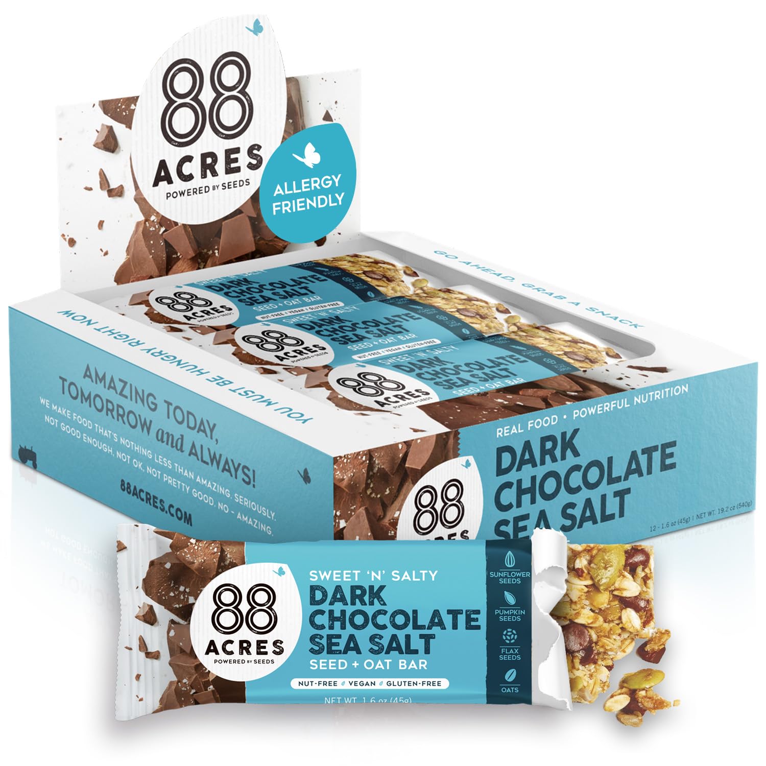 88-Acres-Granola-Bars,-Dark-Chocolate-Sea-Salt,-12-Count,-School--Safe,-Allergen-Free-&-1755