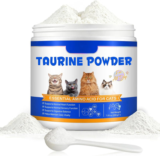 Taurine-Powder-for-Cats-200g-|-Pure-Taurine-Amino-Acid-Supplement-for-Feline-856