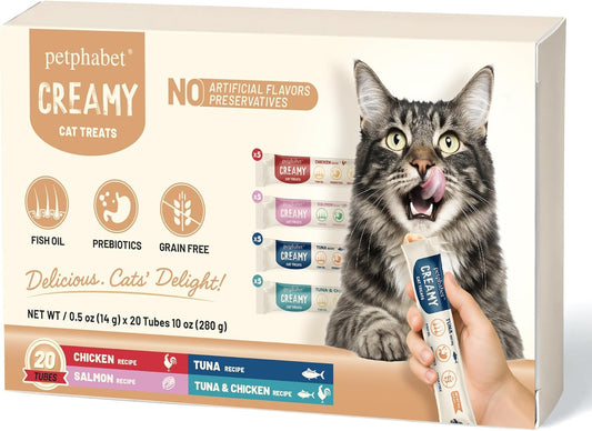PETPHABET-Lickable-Cat-Treats-Squeeze,-Creamy-Puree-Squeezable-Wet-Kitten-Treats,-4-Flavors-Variety-461