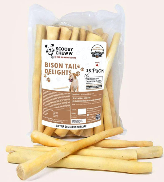 Cow-Tails-for-Dog-Treats,-16-Pack-Bag,-1316