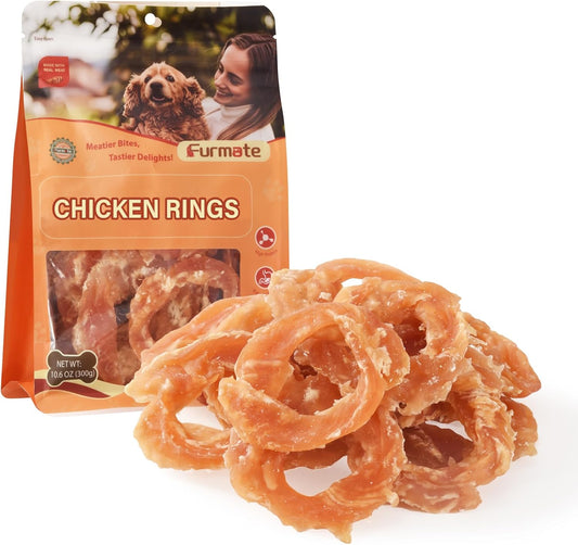 Dog-Treats-Chicken-Jerky-Rings,-Natural-Chicken-Breast-w/Taurine,-Rawhide-Free-High-Protein-Chewy-1303