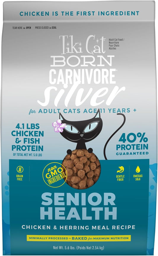 Tiki-Cat-Born-Carnivore-Silver-Senior-Health-Dry-Cat-Food-for-Cats,-&-Meal,1441