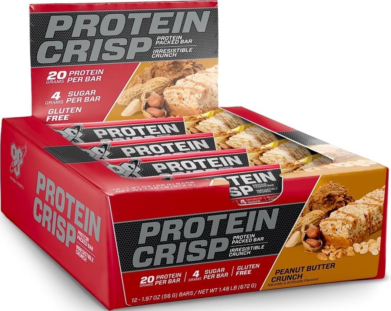 BSN-Protein-Crisp-Bar,-Peanut-Butter-Crunch,-20g-Protein,-12-Count--|-Whey-Protein-Bar,-1166
