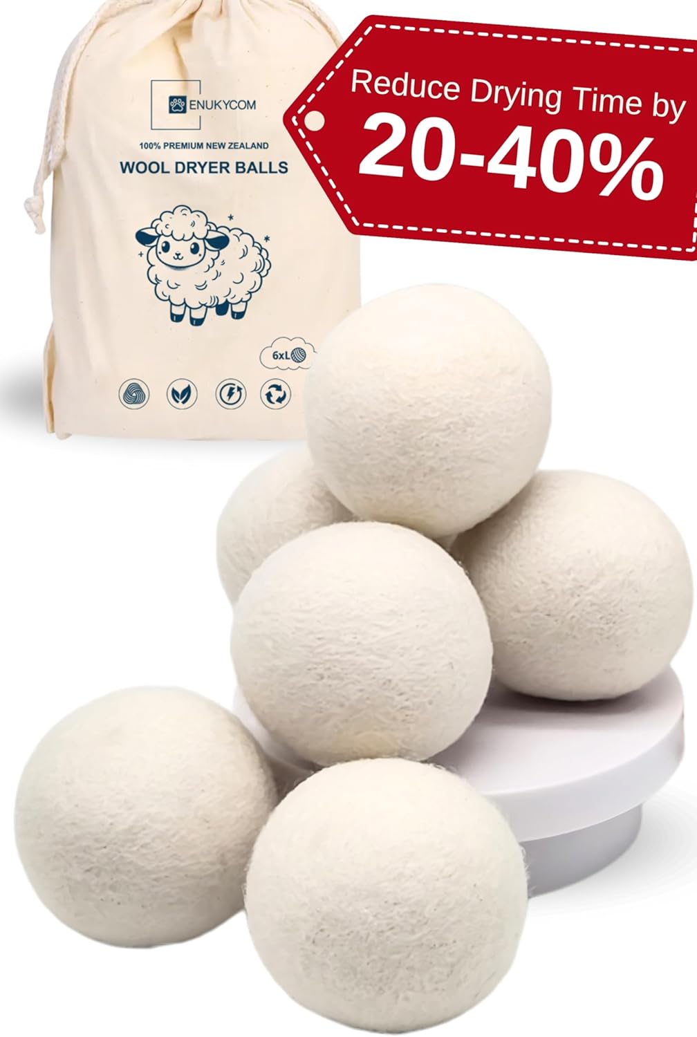 Dryer-Ball-Kit:-6-XL-Wool-Dryer-Balls---Natural-2189