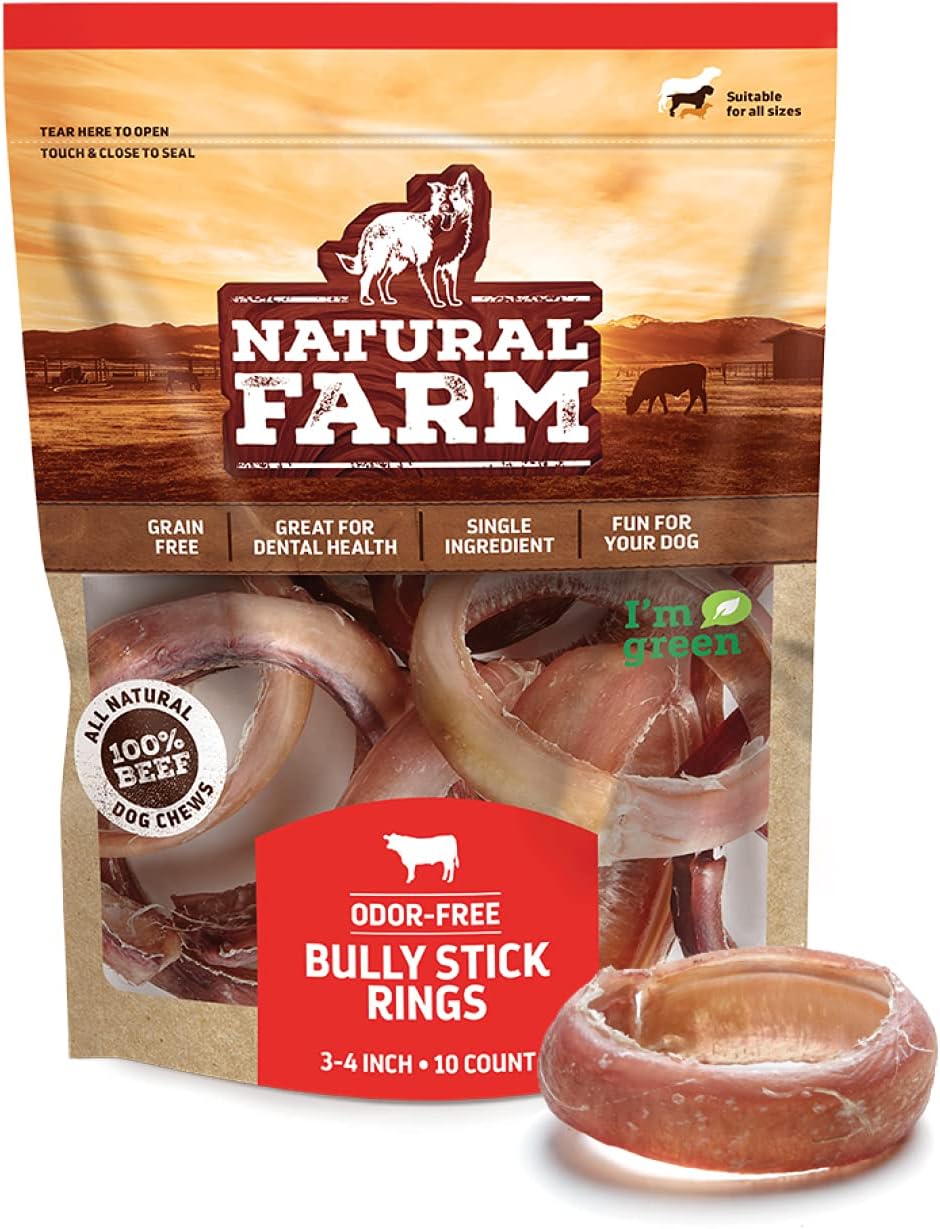 Odor-Free-Bully-Sticks-Ring-Shaped-(3-4-Inch,-3725