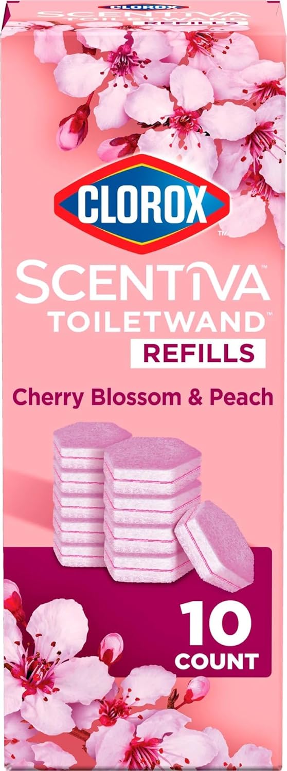 Clorox-Scentiva-ToiletWand-Refills,-Cherry-Blossom-and-Peach,-10-Count-----------1834