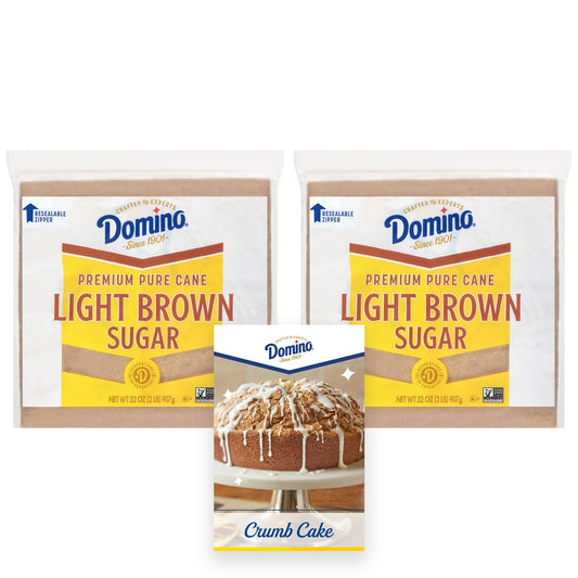 Domino®-Light-Brown-Sugar,-2-lb-Zipper-Bag-(2-Pack)---Ideal-Sugar-Baking-Desserts-1709