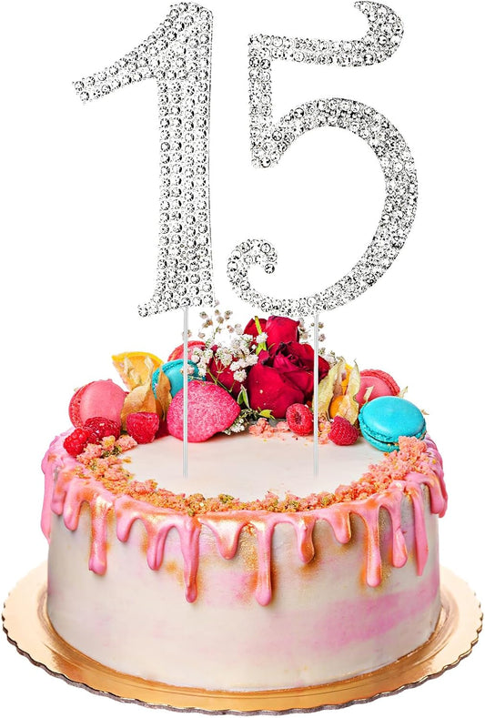 Qianyu-2-Pcs-Number-15-Cake-Topper-4166