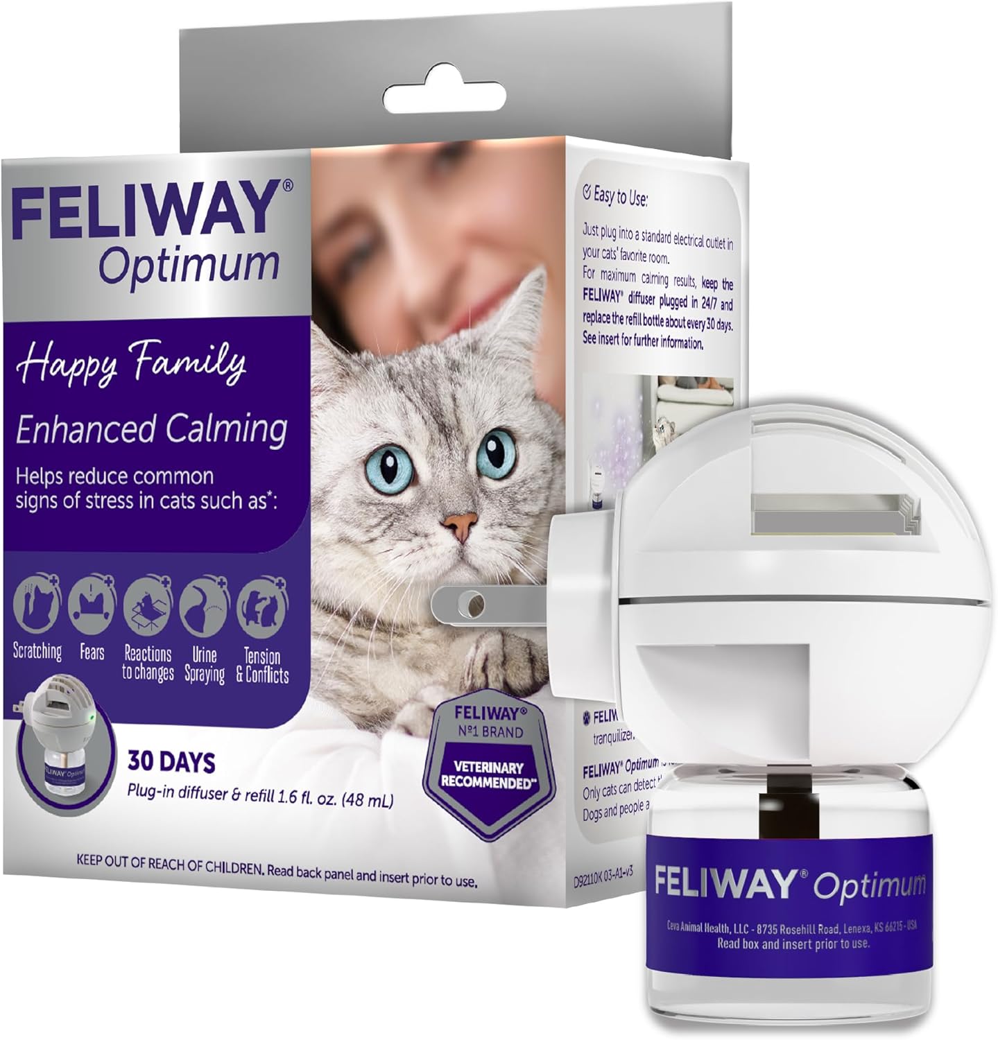 FELIWAY-Optimum-Cat-Calming-Pheromone-Diffuser-Kit-|-Advanced-Support-to-Help-Reduce-1720