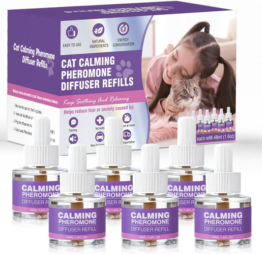 Cat-Pheromones-Calming-Diffuser-Refill-6-Pack-Multicat-Pheromone-Diffusers-|-Relieve-Anxiety-1541