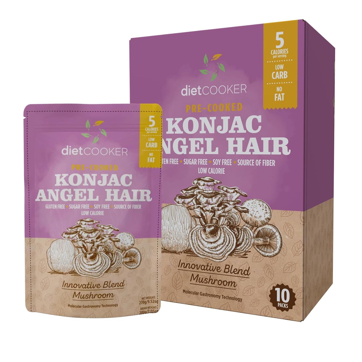 DIET-COOKER-Shirataki-Noodle-with-Blend-Mushroom-Powder,-Premium-Noodle,-526