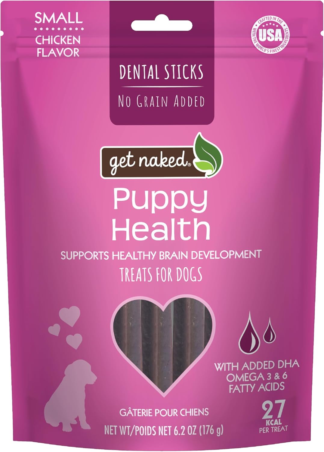 Get-Naked-Grain-Free-1-Pouch-6.2-Oz-Puppy-Health-Dental-Sticks,-131