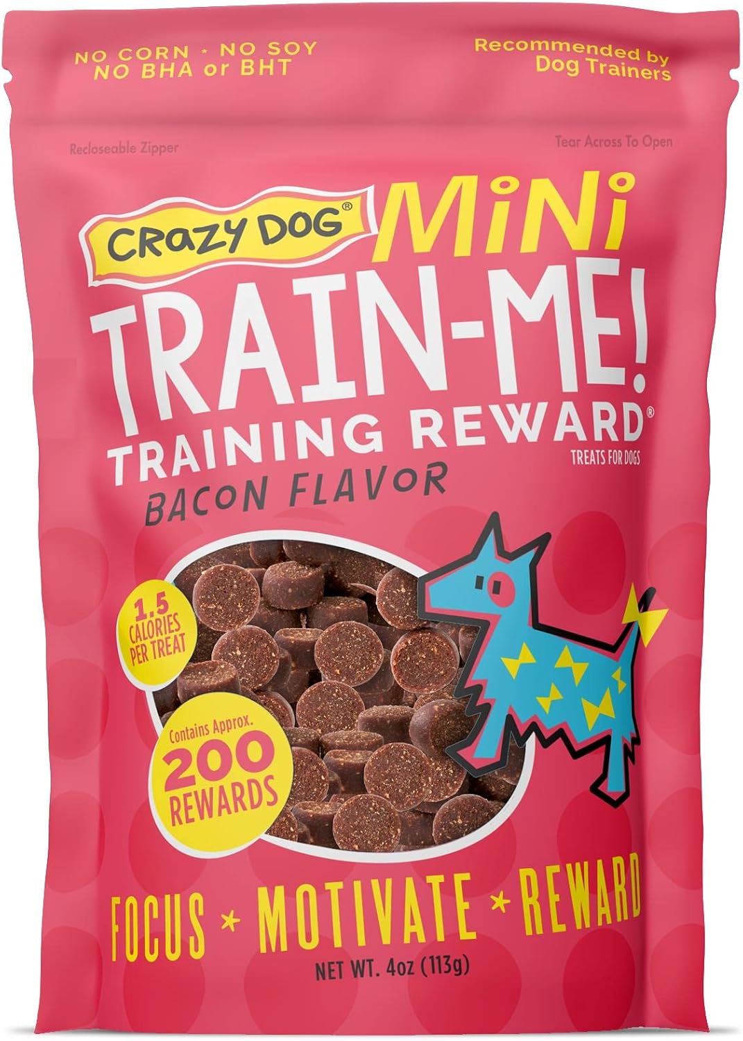 Crazy-Dog-Mini-Train-Me!-Training-Treats-4-oz.-Bag,-Bacon-Flavor,-200-2281