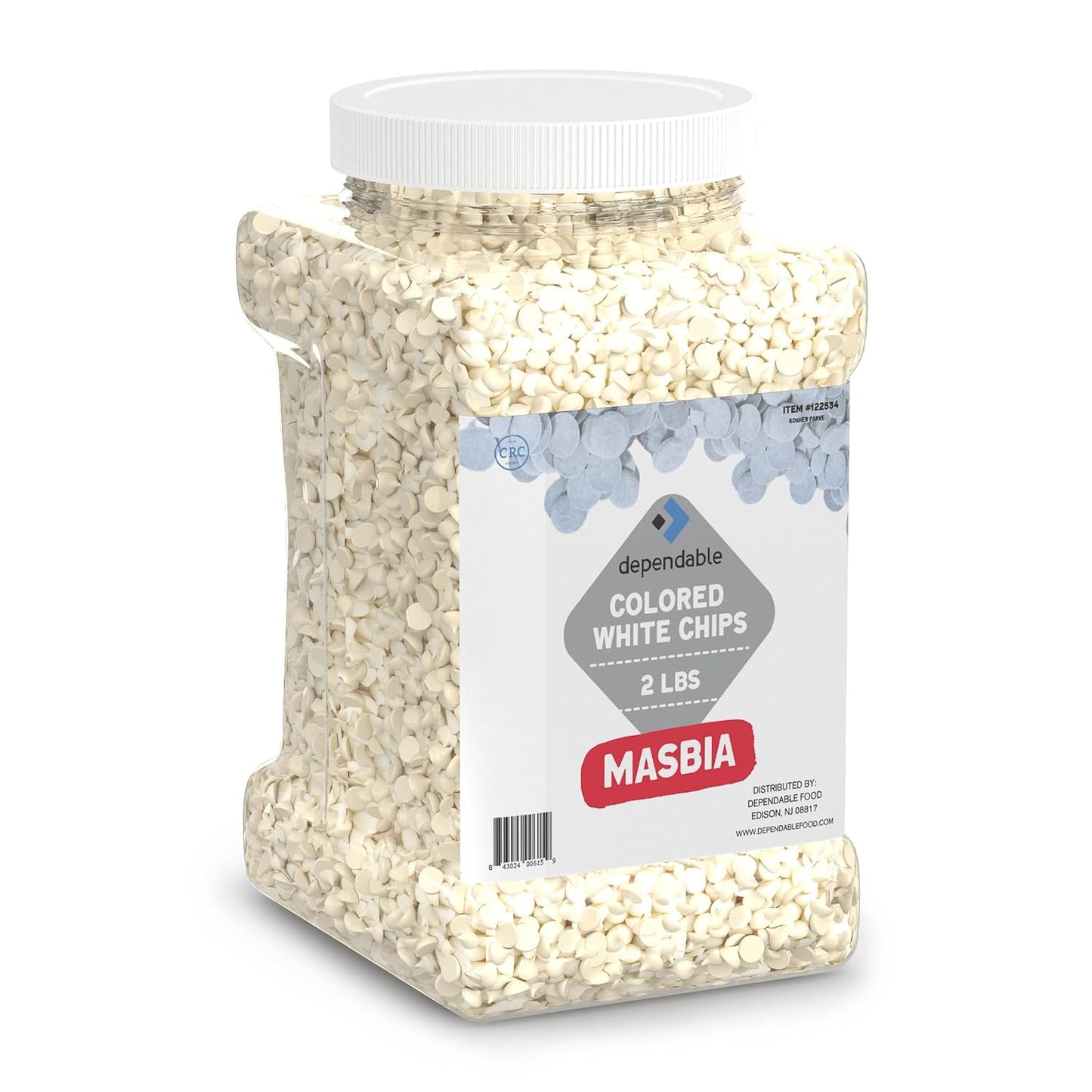 Dependable-Food-White-Chocolate-Chips-–-2-Lb.-Bulk-Container--Kosher,-White-for-Decorating,-335