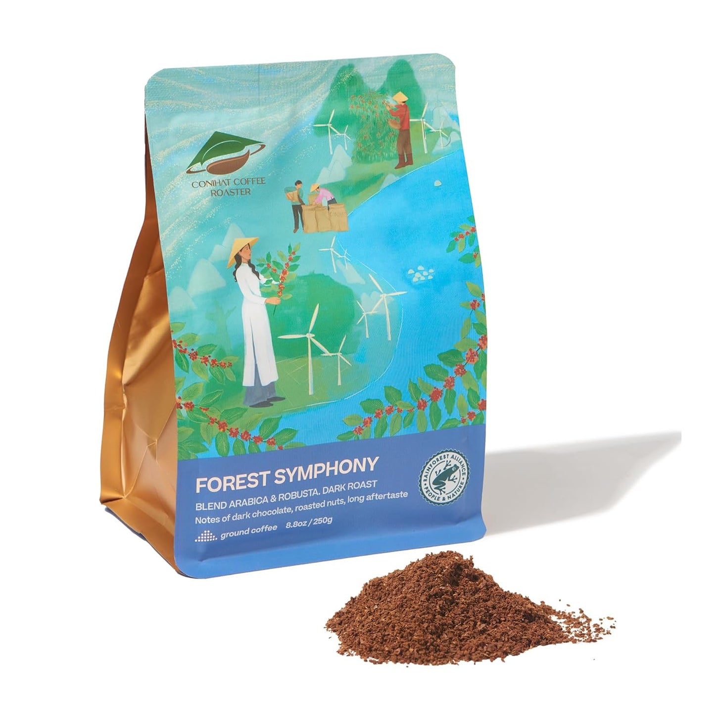 Conihat-Café-molido-–-Mezcla-vietnamita-premium-de-arábica-y-robusta,-oscuro,1101