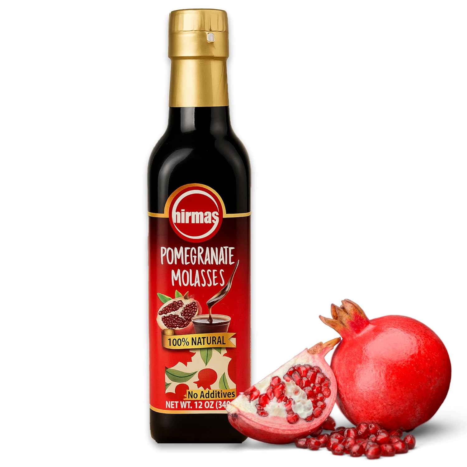 Hirmas-Pomegranate-Molasses-(Nar-Eksisi),-12-oz-|-No-Sugar-Added,-No-695