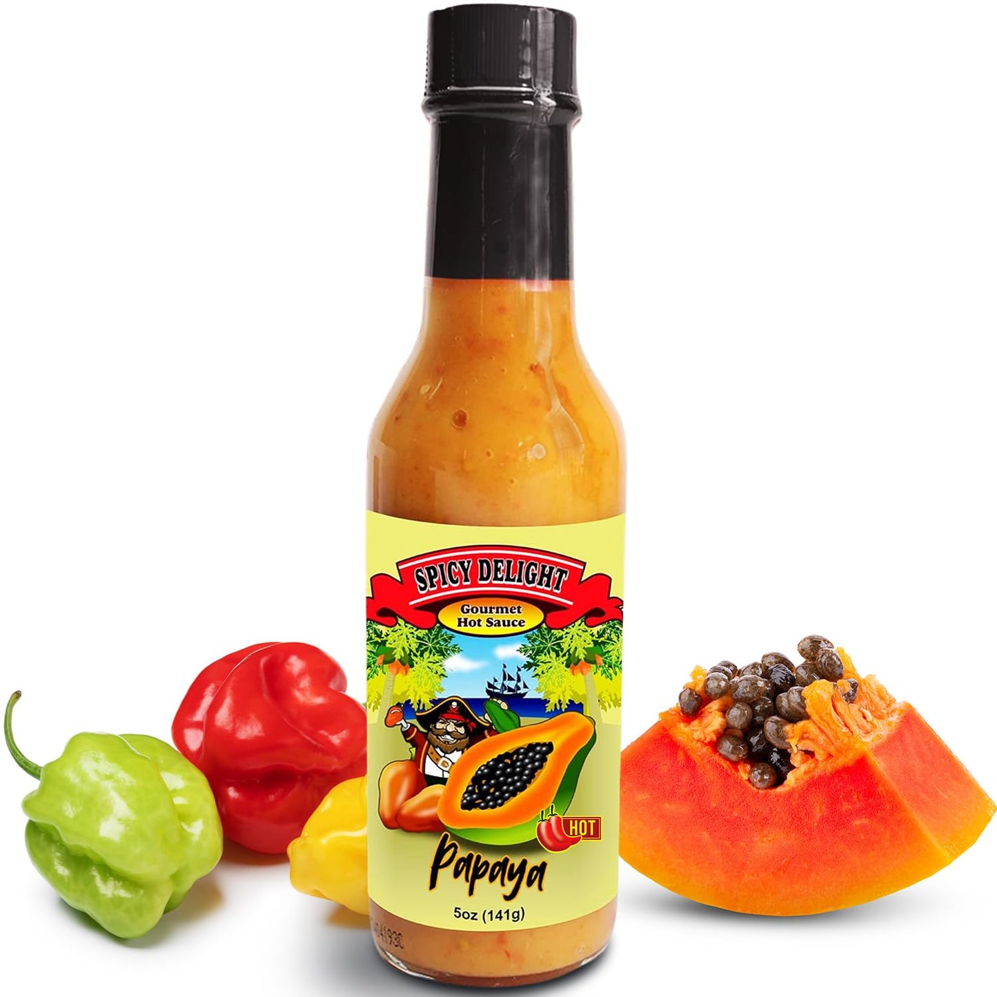 Spicy-Delight-Aruba-Habanero-Papaya-Hot-Sauce-–-Ultra-Spicy-Gourmet-Caribbean-300
