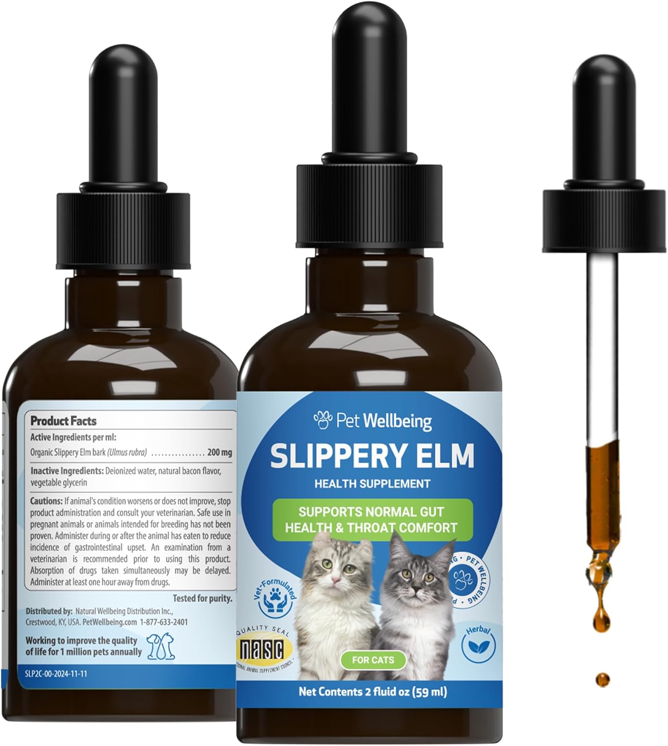 Pet-Wellbeing-Slippery-Elm-for-Cats---Gut-Comfort-&-Throat-Soothing,-2-893