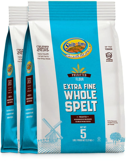 Shibolim-Extra-Fine-Whole-Spelt-Flour,-5lb-(2-Pack)-|-Triple-Sifted-188