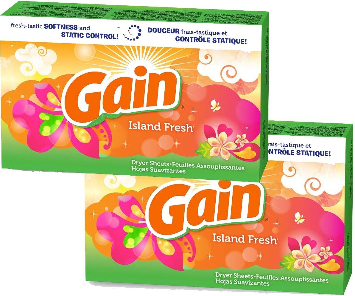 Gain-Dryer-Sheets---Island-Fresh-Scent---34-Count-Dryer-Sheets-332