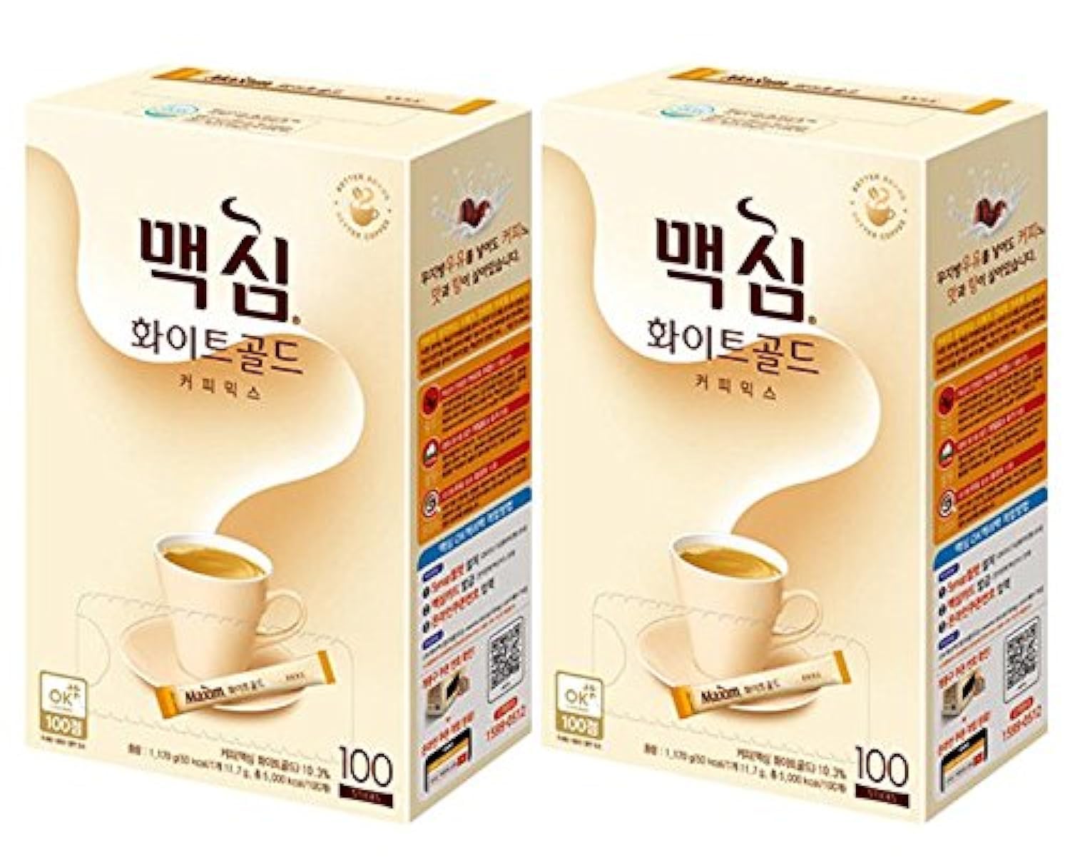 Maxim-Coffee-Mix,-Instant-Coffee-(ë-™서-?심-?피-?스)-100-sticks/pack-(White-99