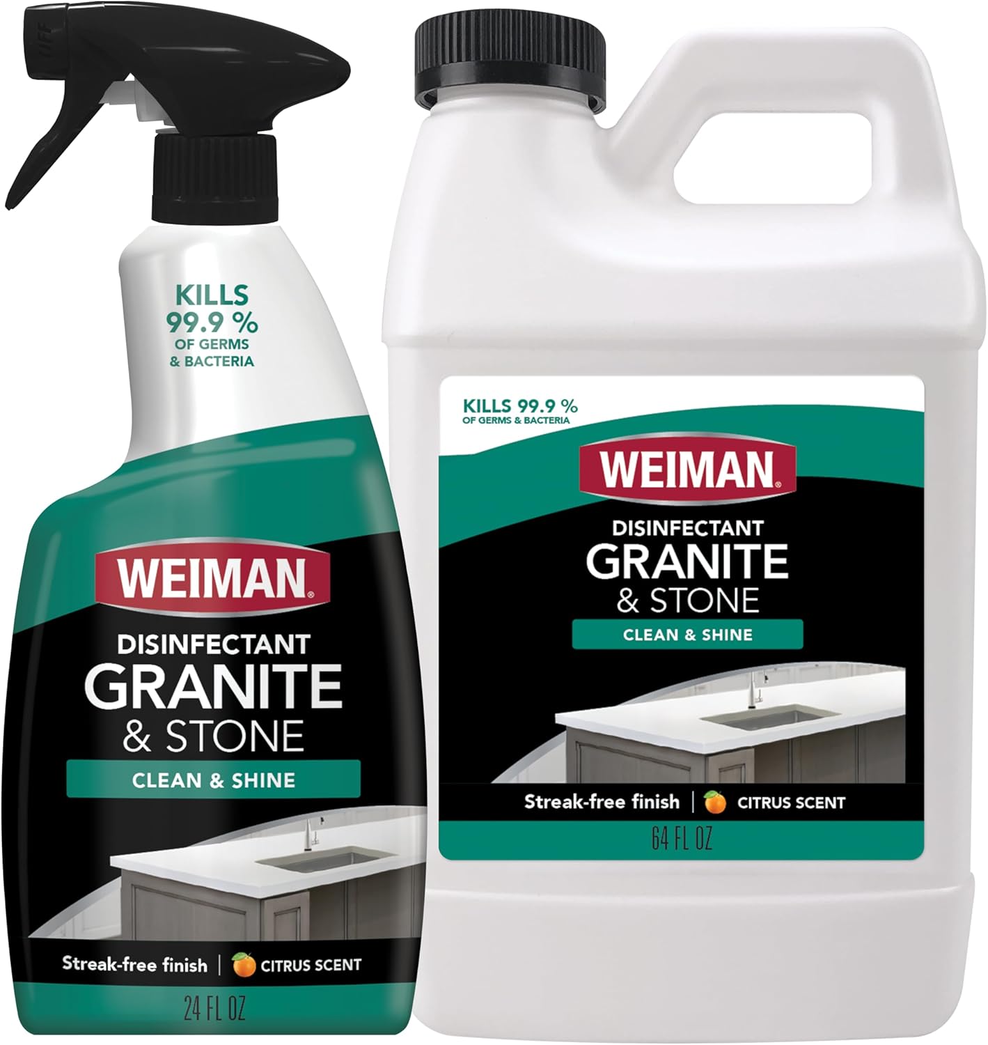 Weiman-Disinfecting-Granite-Cleaner-&-Polish-Value-Pack----1-24-oz-Spray-Bottle,--1-1000