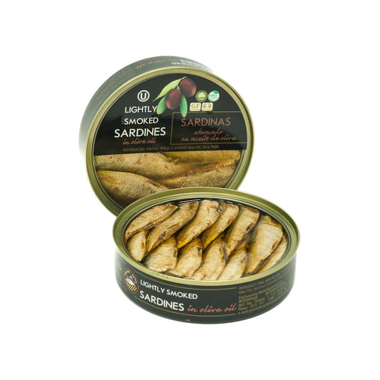 Grilled-Catch-Wild-Caught-Brisling-Sardinas-ligeramente-ahumadas-en-aceite-de-oliva,-onzas-135