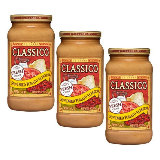 Classico-Pasta-Sauce-Sun-Dried-Tomato-Alfredo,-15-Oz-(pack-of-3)---836
