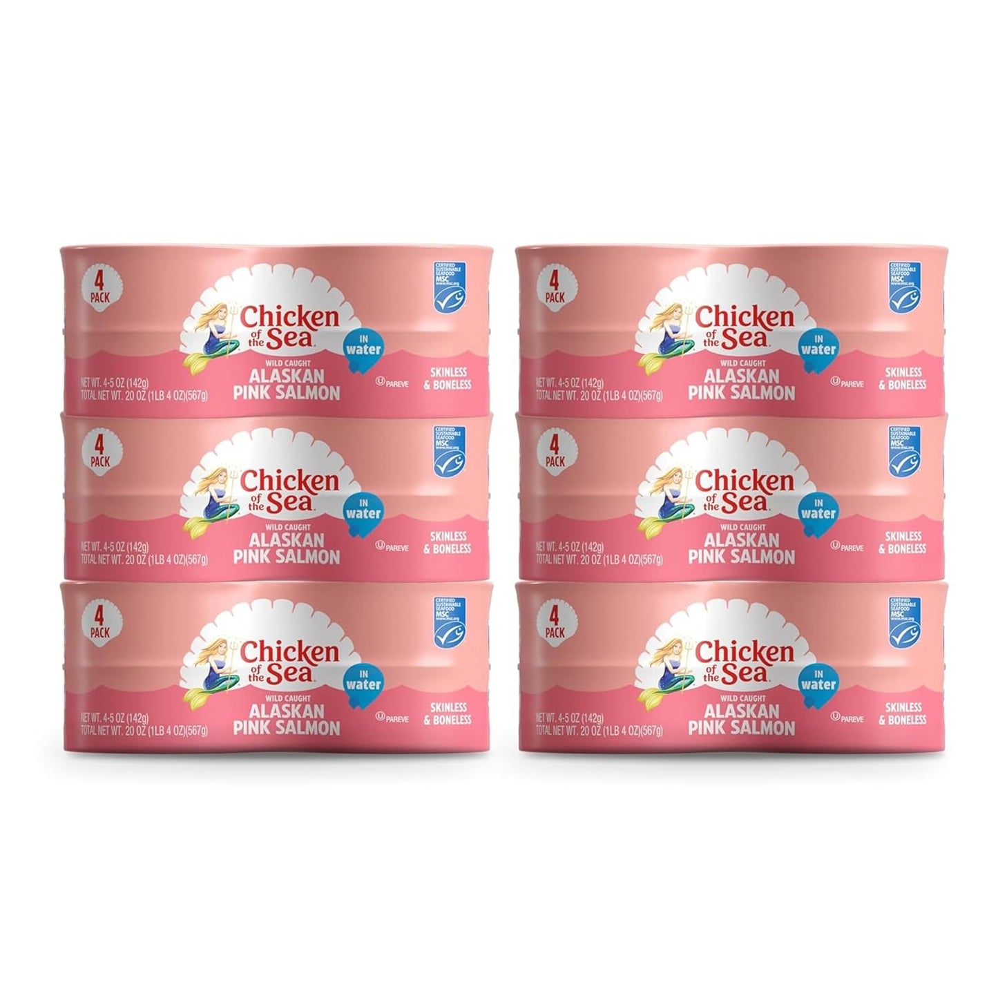 Chicken-of-the-Sea-Alaskan-Pink-Canned-Salmon-in-Water,-5-Ounce-Cans,-124