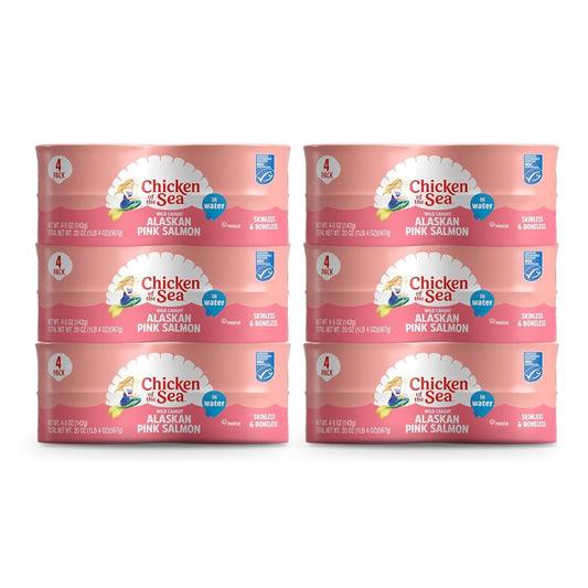 Chicken-of-the-Sea-Alaskan-Pink-Canned-Salmon-in-Water,-5-Ounce-Cans,-124