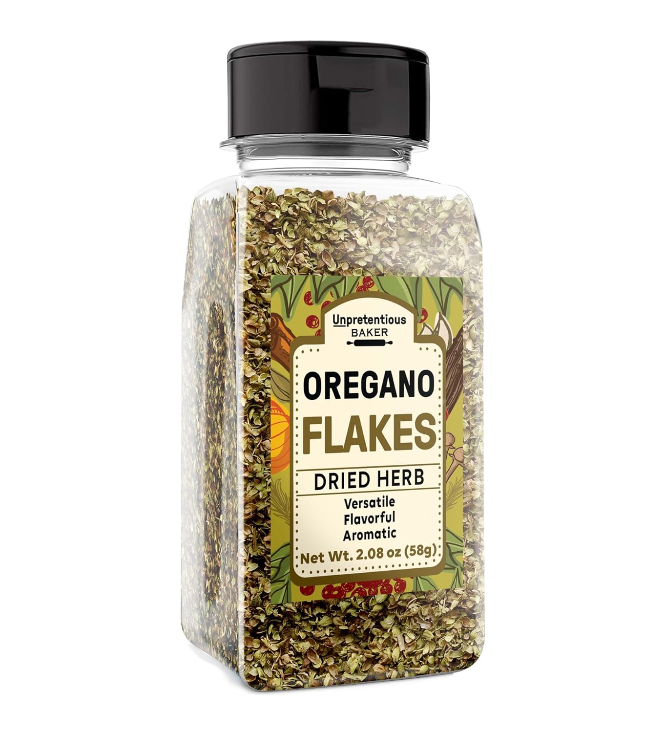 Unpretentious-Oregano-Leaf-Flakes,-Rich-Flavor,-Versatile-Ingredient,-Convenient-Shaker-Bottle-(2.08-631