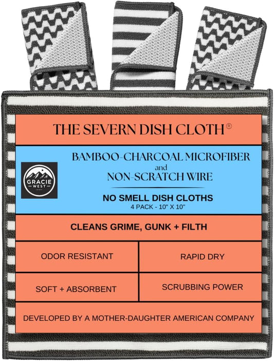 Severn-Dish-Cloths-for-Washing-Dishes-4pk.-No-Smell-Dish-Rags-5008