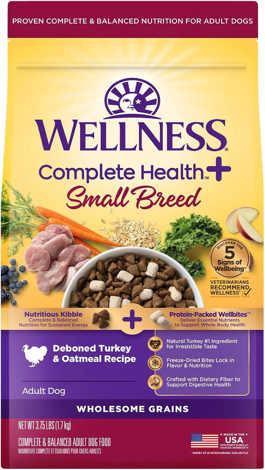 Wellness-Complete-Health+-Dry-Dog-Small-Breed-Turkey-&-Oatmeal-Recipe-(3.75-Pound-911