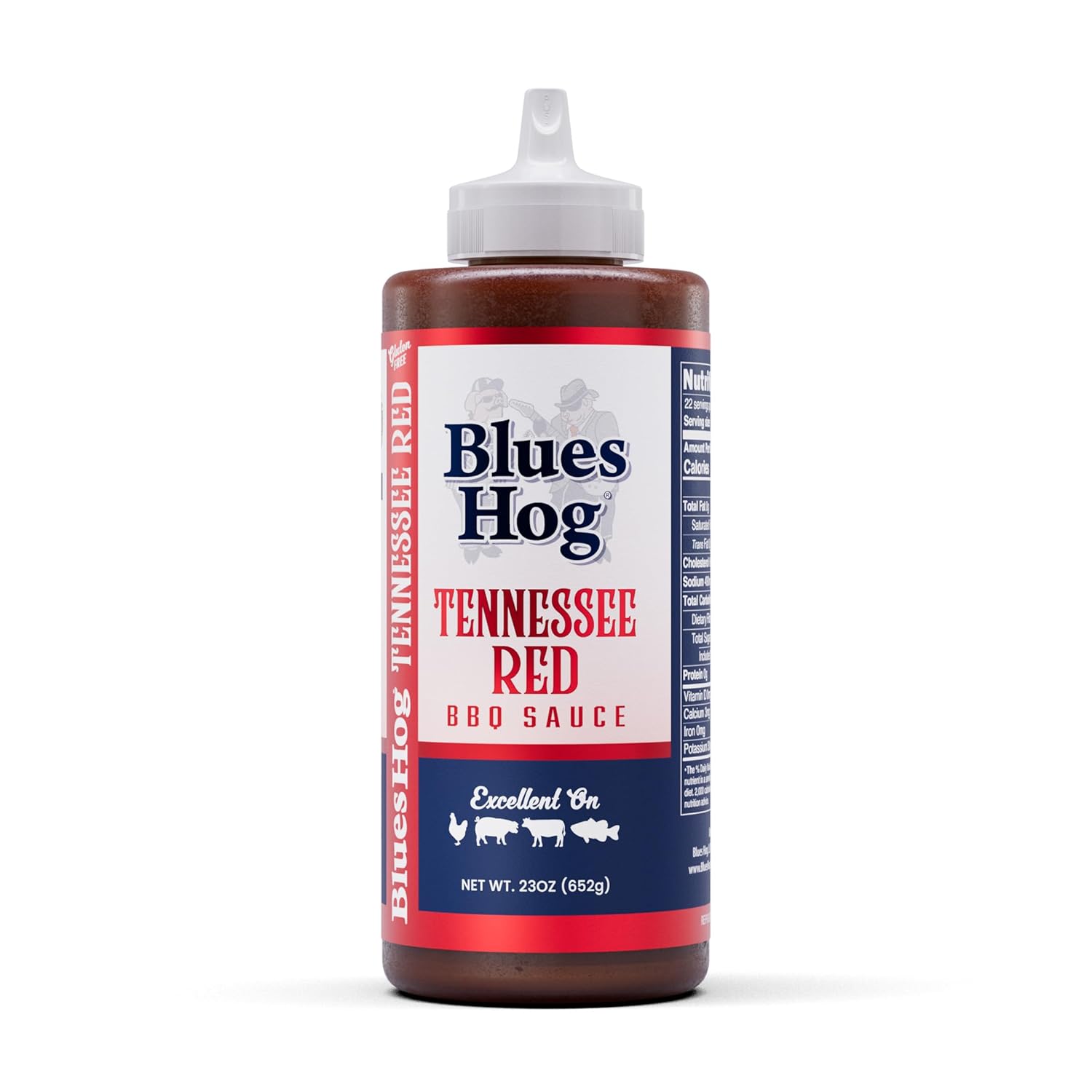 Blues-Hog-Tennessee-Red-Barbeque-Sauce,-Tangy-Vinegar-&-Pepper-BBQ-Sauce,-1729