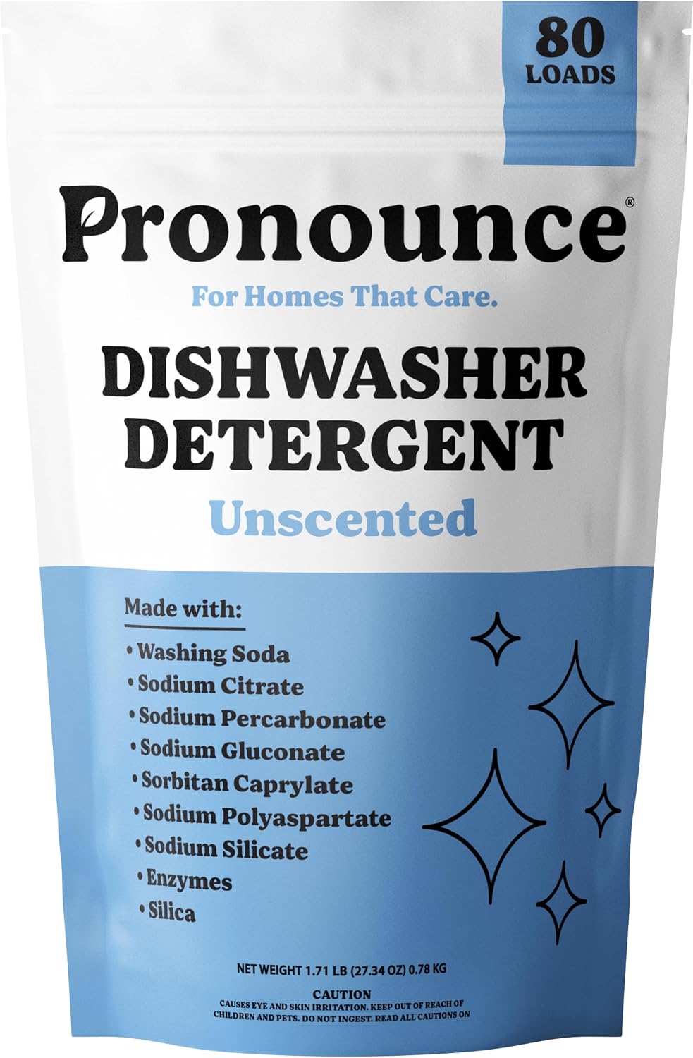Pronounce-Dishwasher-Detergent-Powder---Cleaner-Ingredients,-Fragrance-Free---Ultra-Concentrated,-332