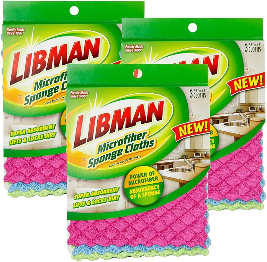 Libman-1482-Microfiber-Sponge-Cloths-–-Combines-The-Best-of-457