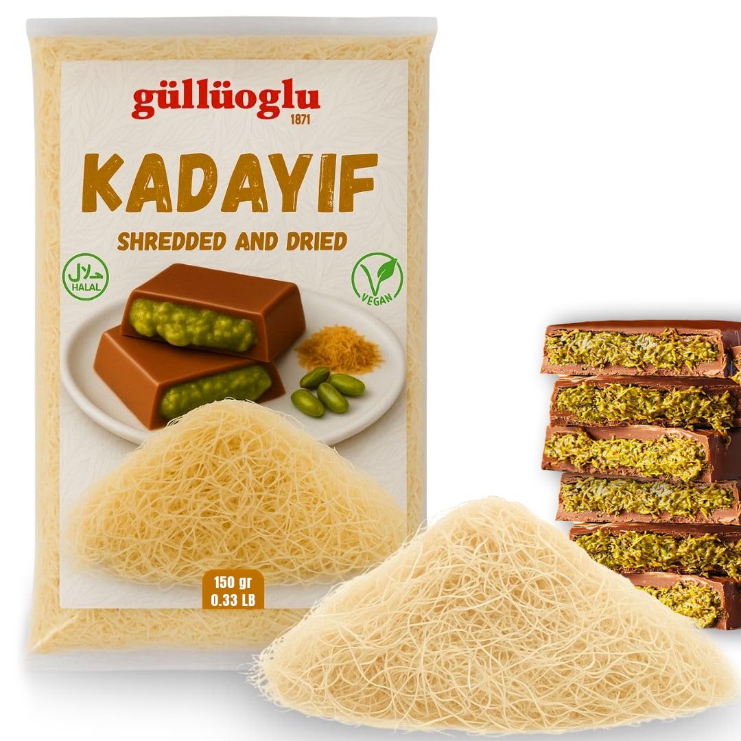 Gulluoglu-Dried-&-Shredded-Kataifi---150g---0.33lb-Kadayif-Chopped-Fillo-Shredded-Kadayif-204