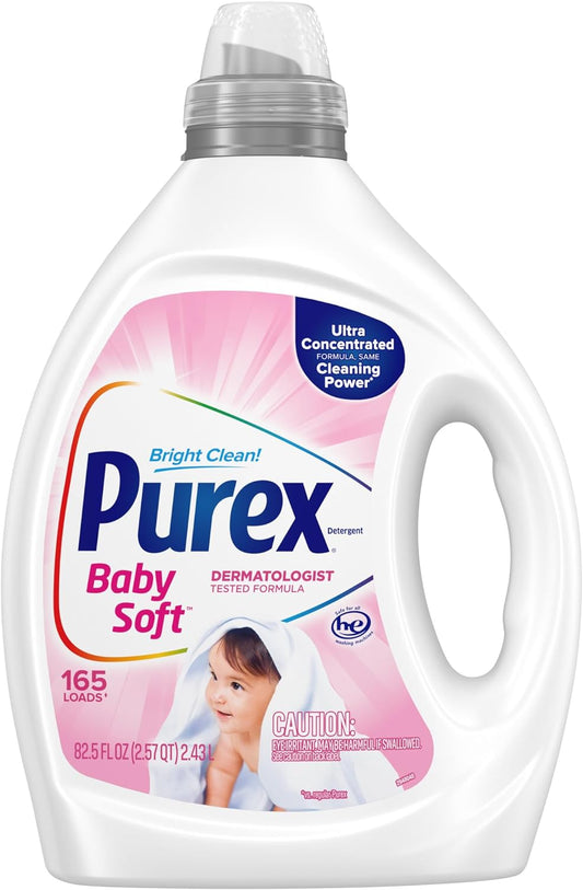 Purex-Liquid-Laundry-Detergent,-Ultra-Concentrated,-Baby,-82.5-Ounce,-165-3705